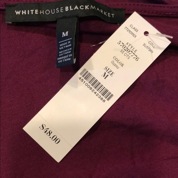 WHBM Barcelona Off-The-Shoulder Short-Sleeve Tee - Picture 7 of 8